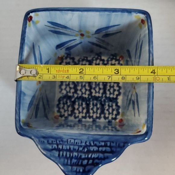 Temp-tations Ramekins Old World Ovenware Bakeware Cookware 10 oz Blue Lids - Picture 9 of 11